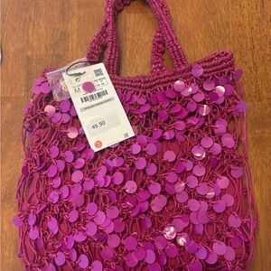 Zara Purple-pink handbag